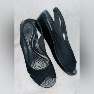 CROCS Leigh Ann Sling Back Open Toe shoes sz 10